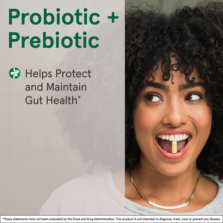 Jarro-Dophilus + FOS - 3.4 Billion CFU Per Serving - Prebiotic & Probiotics Supplement for Immune & Intestine Support - Up to 200 Servings (Veggie Capsules)