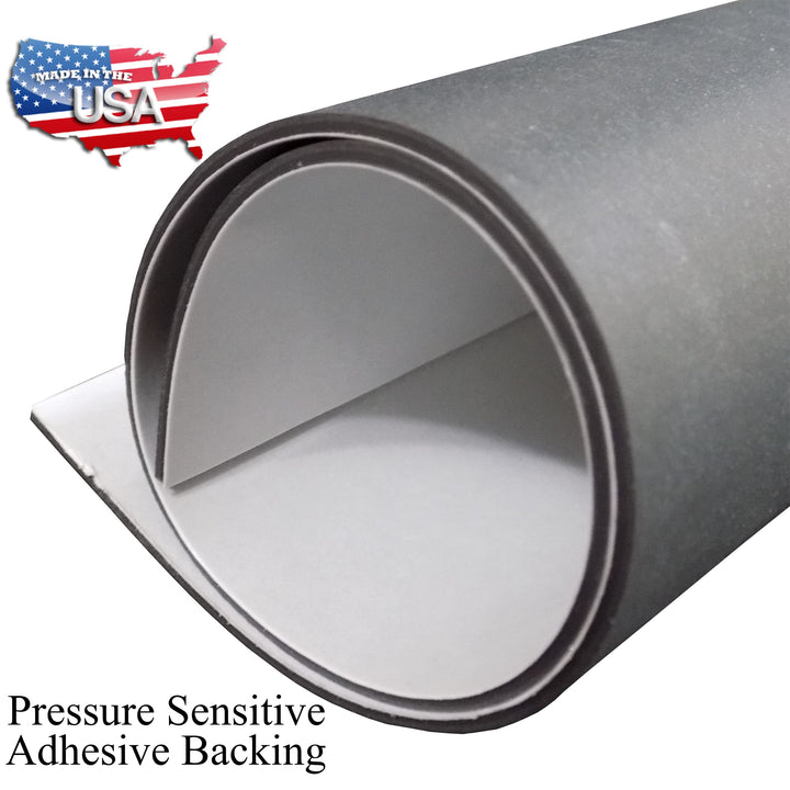 Silicone Rubber Sheet with PSA Adhesive Backing, 60A, 1/16 x 9 x 12 Inch Made in The USA , High Temp Material for Gaskets Pads Leveling DIY Sealing