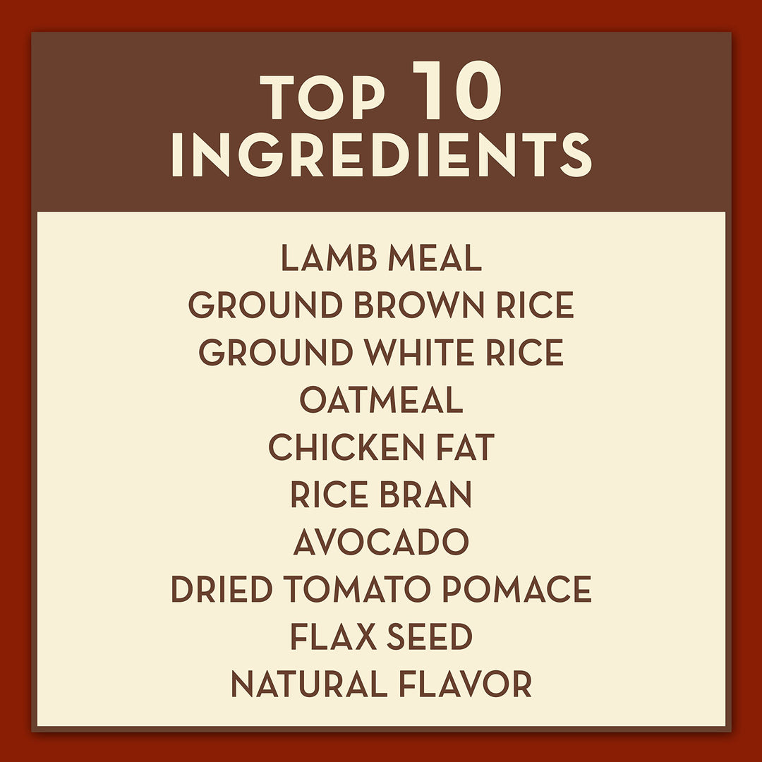 Natural Lamb Meal & Brown Rice Recipe Dry Dog Food, For Allergy Support, 26 lb