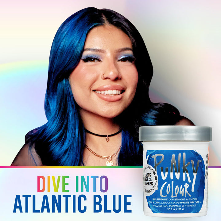 Jerome Russell Semi Permanent Hair Color Conditioning, 100ml - Atlantic Blue (Pack of 1)