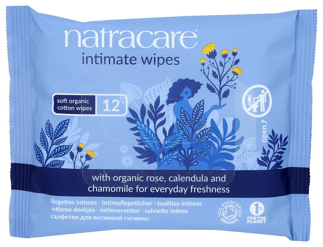 Organic Cotton Intimate Wipes 4 Packs Of 12