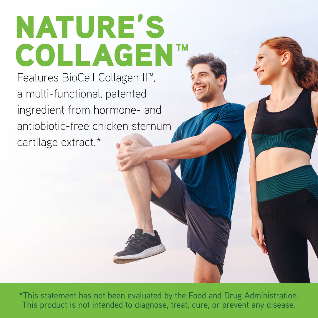 Labs Natures Collagen - BioCell Collagen Supplement with MSM & Glucosamine - Helps to Support Joint Health, Skin Health & Connective Tissues - Gluten-Free - 90 Tablets
