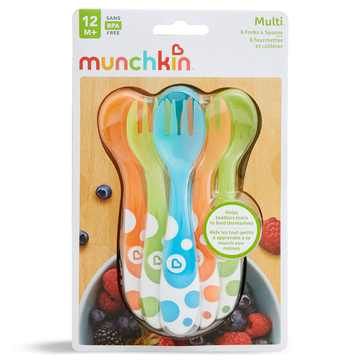 ® Multi™ Toddler Forks and Spoons, 6 Pack
