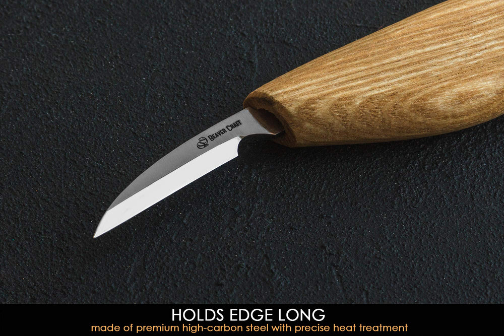 Wood Carving Detail Knife C8 1.5 Whittling Knife for Detail Wood Carving Craft Knife - Chip Carving Knife Wood Carving Tools for Beginners and Kids
