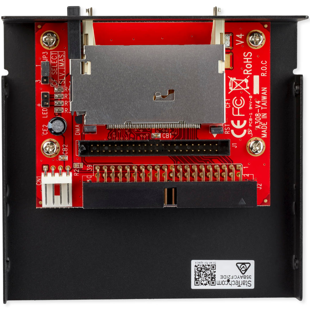 3.5in Drive Bay IDE to Single CF SSD Adapter Card Reader (35BAYCF2IDE),Black