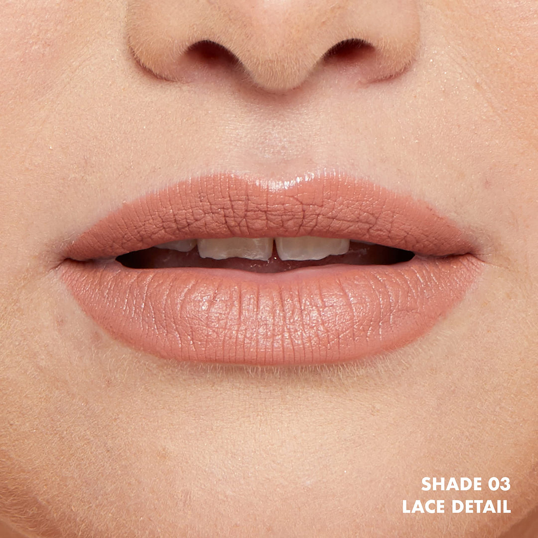 PROFESSIONAL MAKEUP Lip Lingerie Push-Up Long Lasting Plumping Lipstick - Lace Detail (Nude Pink Beige)