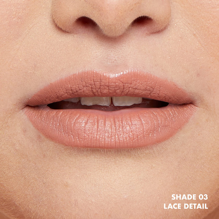 PROFESSIONAL MAKEUP Lip Lingerie Push-Up Long Lasting Plumping Lipstick - Lace Detail (Nude Pink Beige)