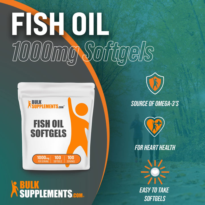 .com Fish Oil 1000mg Softgels - Fish Oil Supplement - Fish Oil Omega 3 Supplement - Fish Oil Pills - 1 Fish Oil Softgels per Serving (1000mg) - 100-Day Supply (100 Softgels)