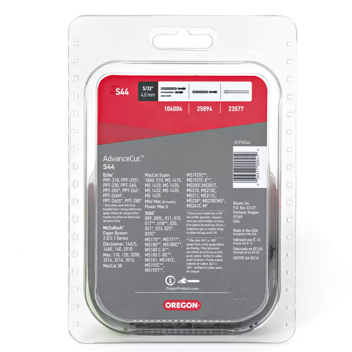 Cutting Systems S44 12 In. Chainsaw Replacement Chain