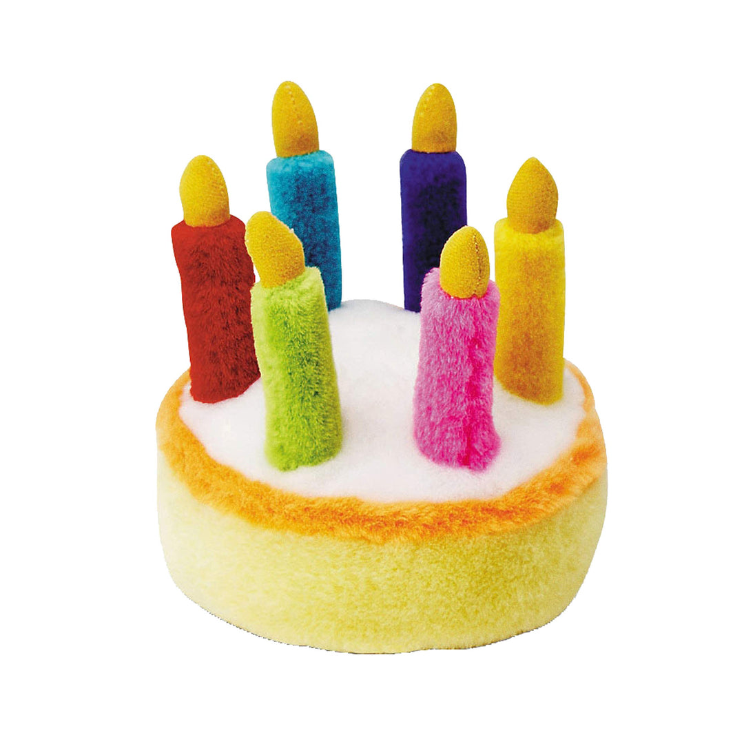 Multipet Plush Musical Birthday Cake Dog Toy