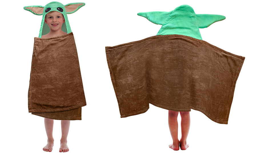 Star Wars Mandalorian Baby Yoda Hooded Bath Towel with Ears