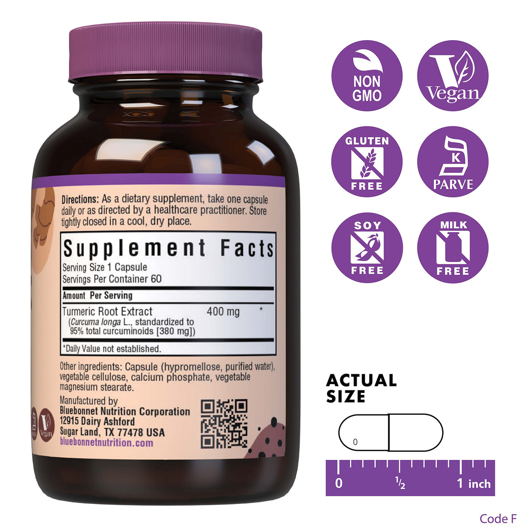 Turmeric Root Extract Supplement, 60 Count