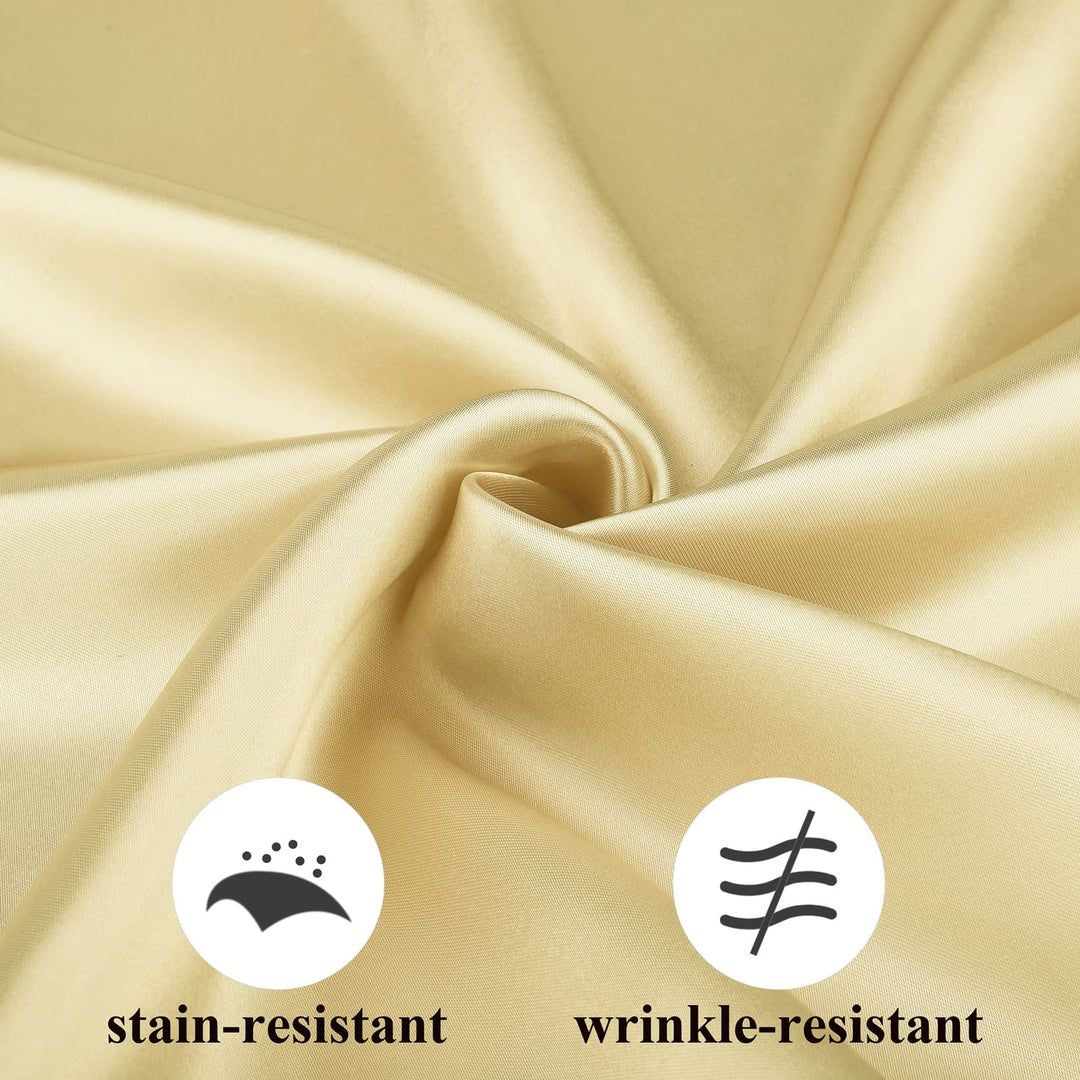 12 Pieces Satin Napkin Square 20 x 20 Inches Dinner Napkins Weddings Party Napkin Soft Table Napkins for Romantic Weddings Party Dinner Decoration (Red)