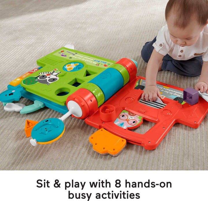 Sit-to-Stand Giant Activity Book, Electronic Learning Toy and Activity Center for Infants and Toddlers Ages 6 Months to 3 Years