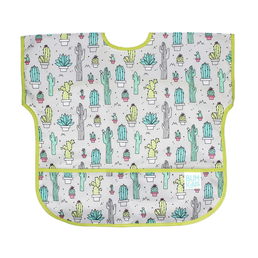 Bibs, Baby and Toddler Bibs, Bibs for Girls and Boys, Large for 1-3 Years, Short Sleeve Bib for Kids, Mess Proof Lightweight Waterproof Fabric Bib