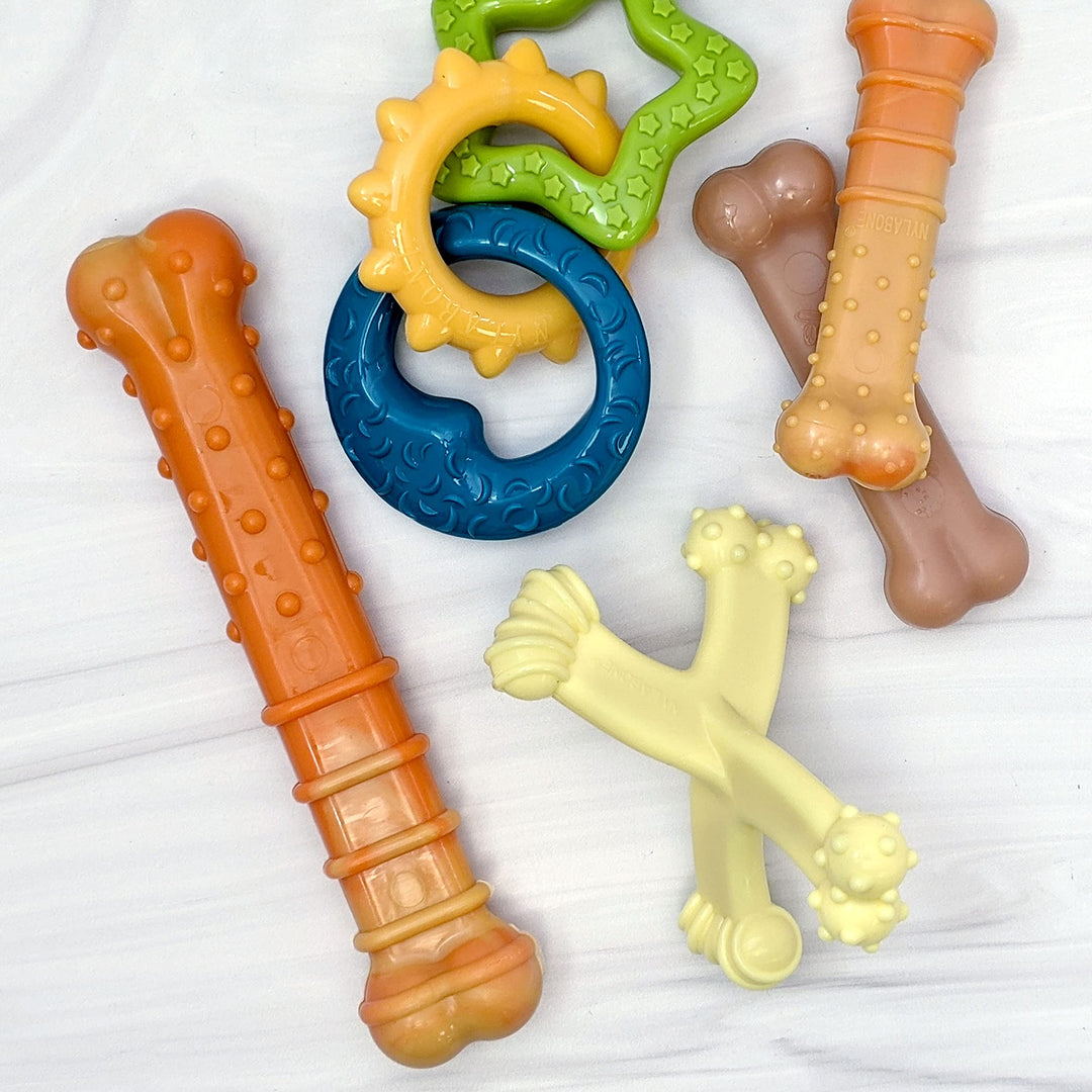 Teething Rings Power Chew Toy for Dogs, Dog Toys for Aggressive Chewers, Bacon Flavor, Small - Up to 25 Ibs, 1 Count