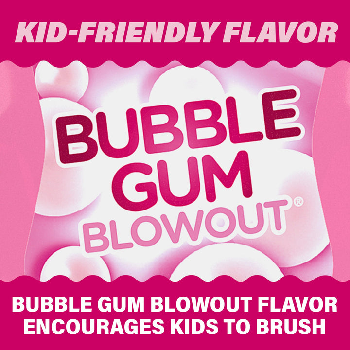 Pack of 1 : Kids Bubblegum Blowout Toothpaste 4.6 ounce (Pack of 1)