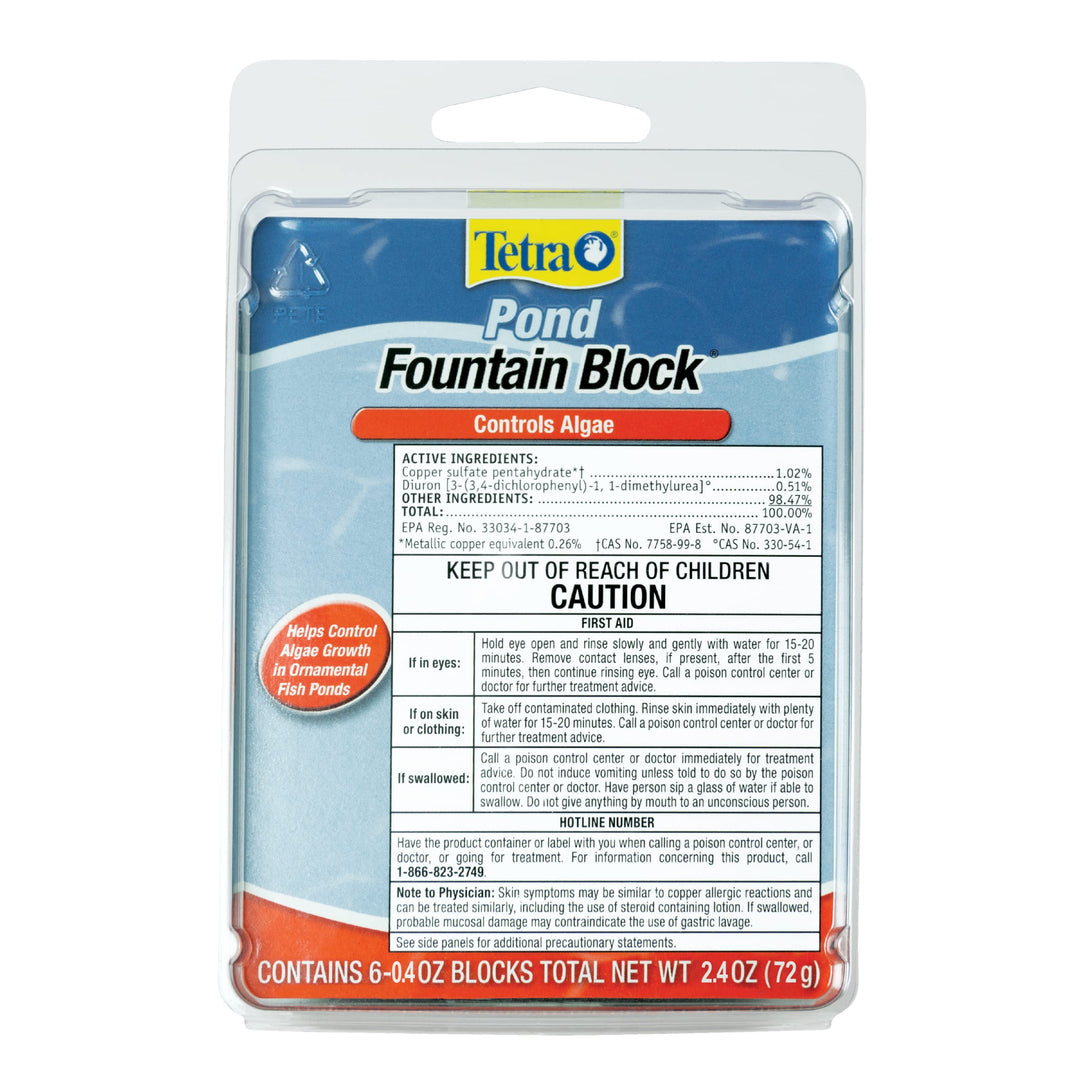 Pond Fountain Block 6 Count, Controls Algae Growth In Ornamental Fountains