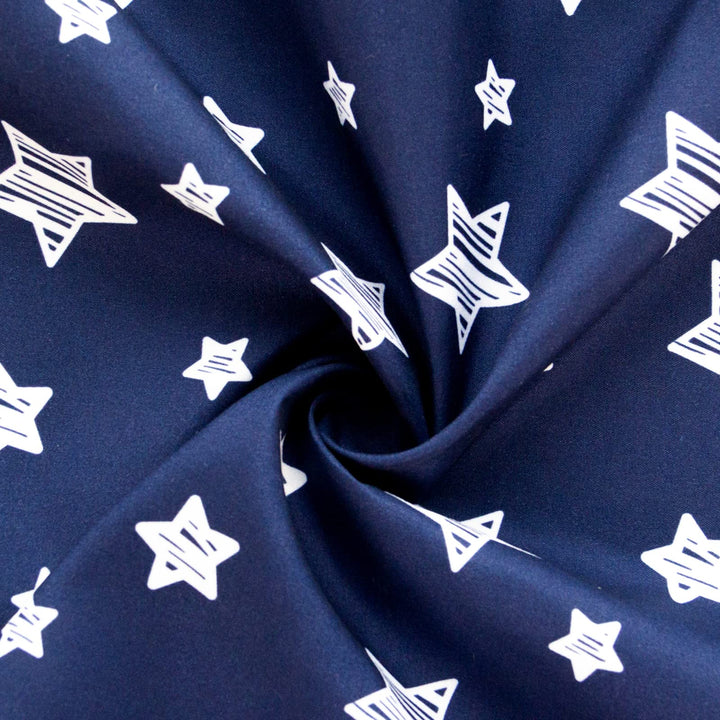 Bassinet Sheet, 33 X 17 Flexible for Different Cradle and Bassinet Mattress, Soft Breathable Universal Sheet for Rectangle, Oval, Hourglass Bassinet Mattress, Navy Star