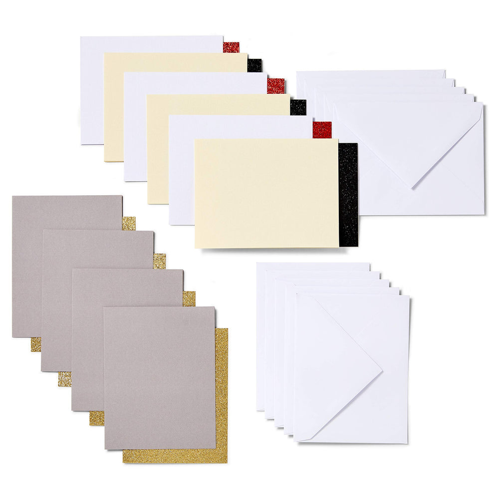 Joy Insert Cards - DIY greeting card for Baby Shower, Birthday, and Wedding - Glitz & Glam Sampler, 10 ct, Small