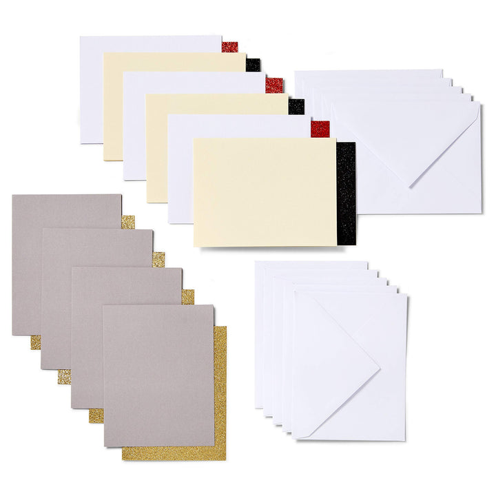 Joy Insert Cards - DIY greeting card for Baby Shower, Birthday, and Wedding - Glitz & Glam Sampler, 10 ct, Small