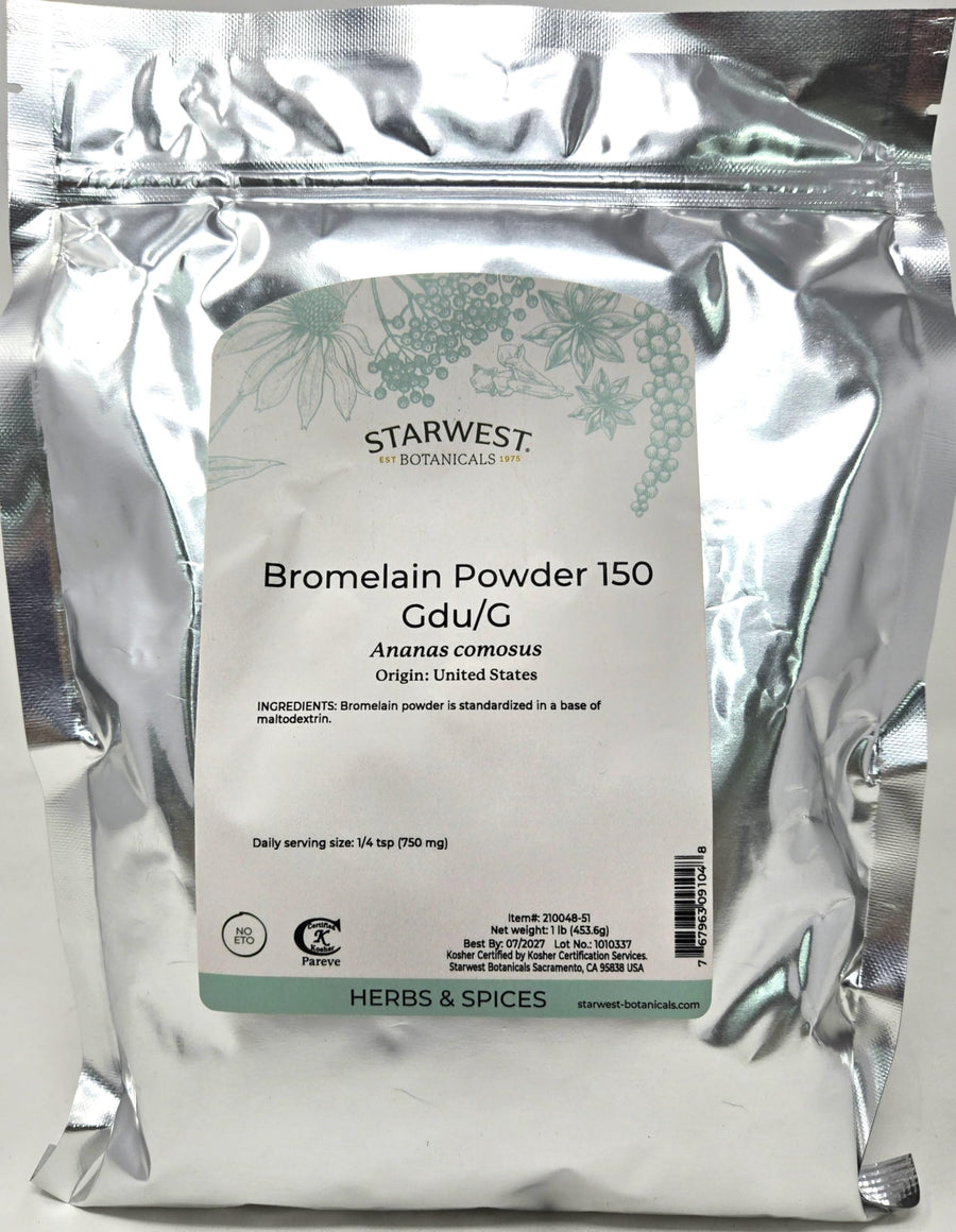 Bromelain Powder 150gdu - Ananas comosus, 1 lb,()