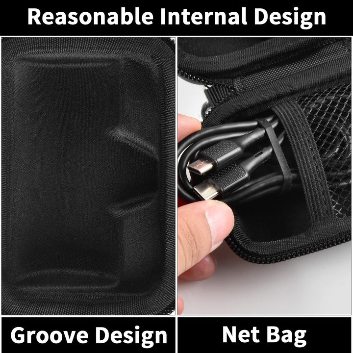 Carrying Case for iWALK Portable Charger Power Bank. Also for JEJILL/for Charmast/for LanLuk/for VEGER/for Swyop/for Feob/for Taegila/for Kuulaa and More Small Charging Battery Pack -Black Bag Only