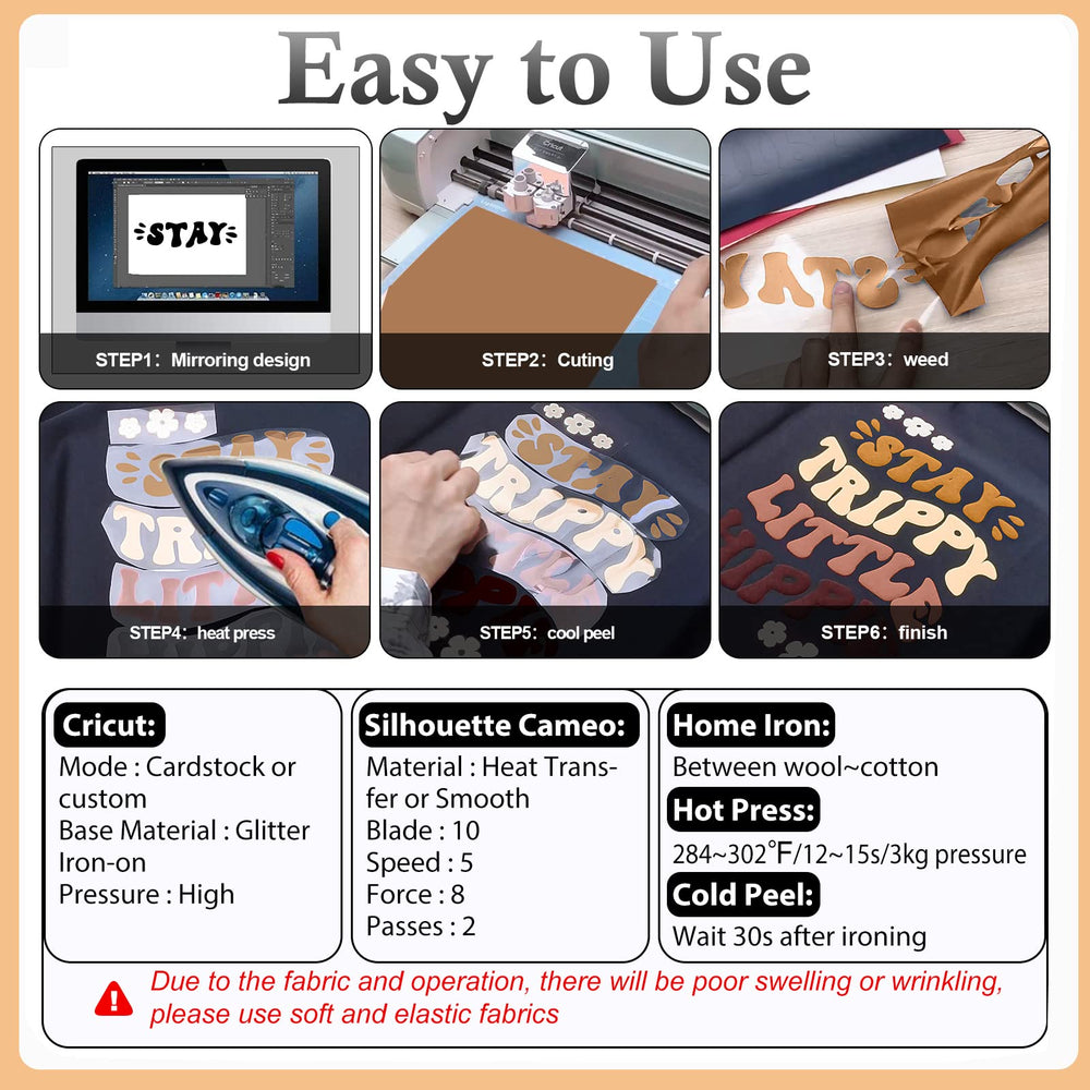 Puff Vinyl Heat Transfer 3D Puff Heat Transfer Vinyl HTV Vinyl for T-Shirts Hat Pillow Hoodie DIY Fabric Supplies (UV Color Changing-3pcs)