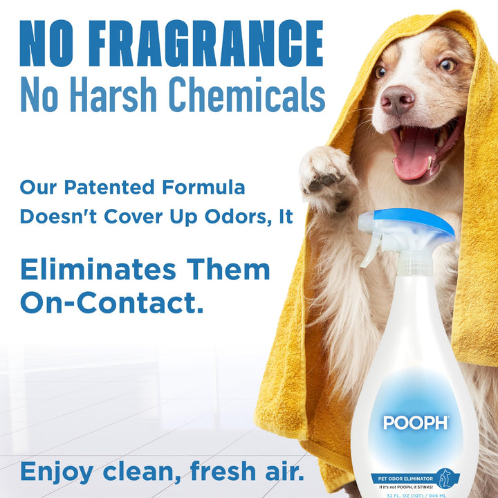 ® Pet Odor Eliminator Spray - Patented NO Fragrance NO Harsh Chemicals Organic Odor Eliminator Works On-Contact Home, Auto, Upholstery, and more Fast Easy Safe for Pets, People and the Planet!