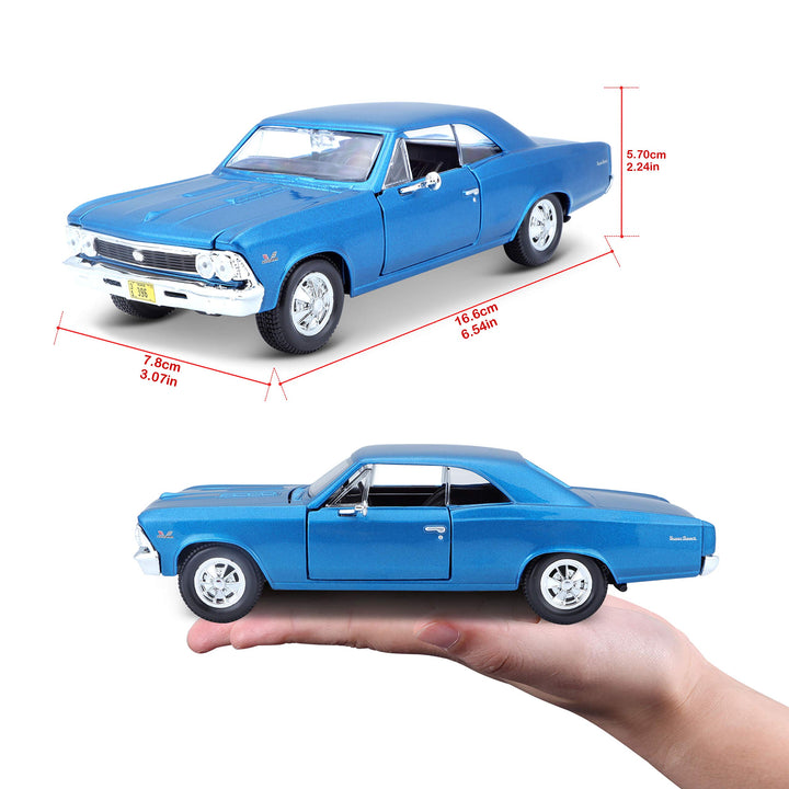 1:24 Scale 1966 Chevy Chevelle SS 396 Diecast Vehicle (Colors May Vary)