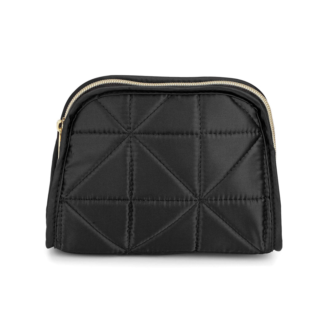 Allegro by Scunci Small Cosmetic Organizer Makeup Bag for Women and Girls, Black