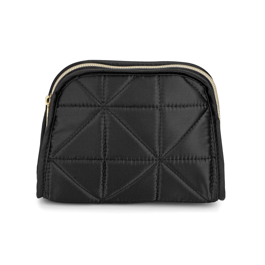 Allegro by Scunci Small Cosmetic Organizer Makeup Bag for Women and Girls, Black