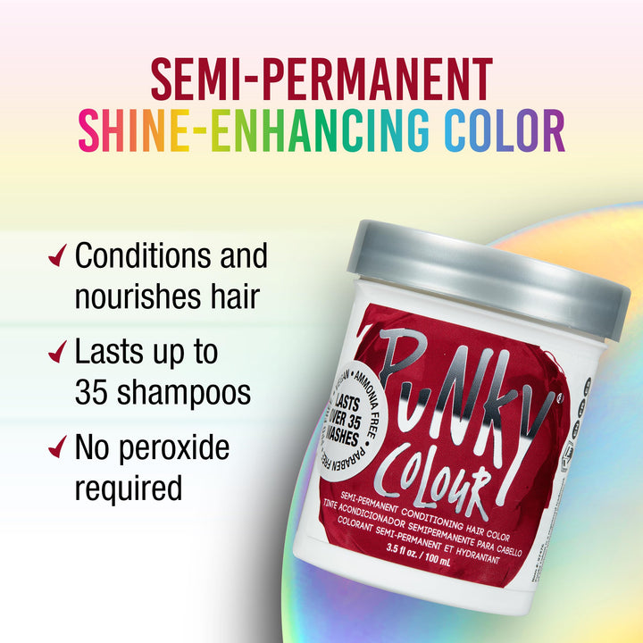 Jerome Russell Semi Permanent Colour Hair Cream 3.5oz Red Wine # 1442