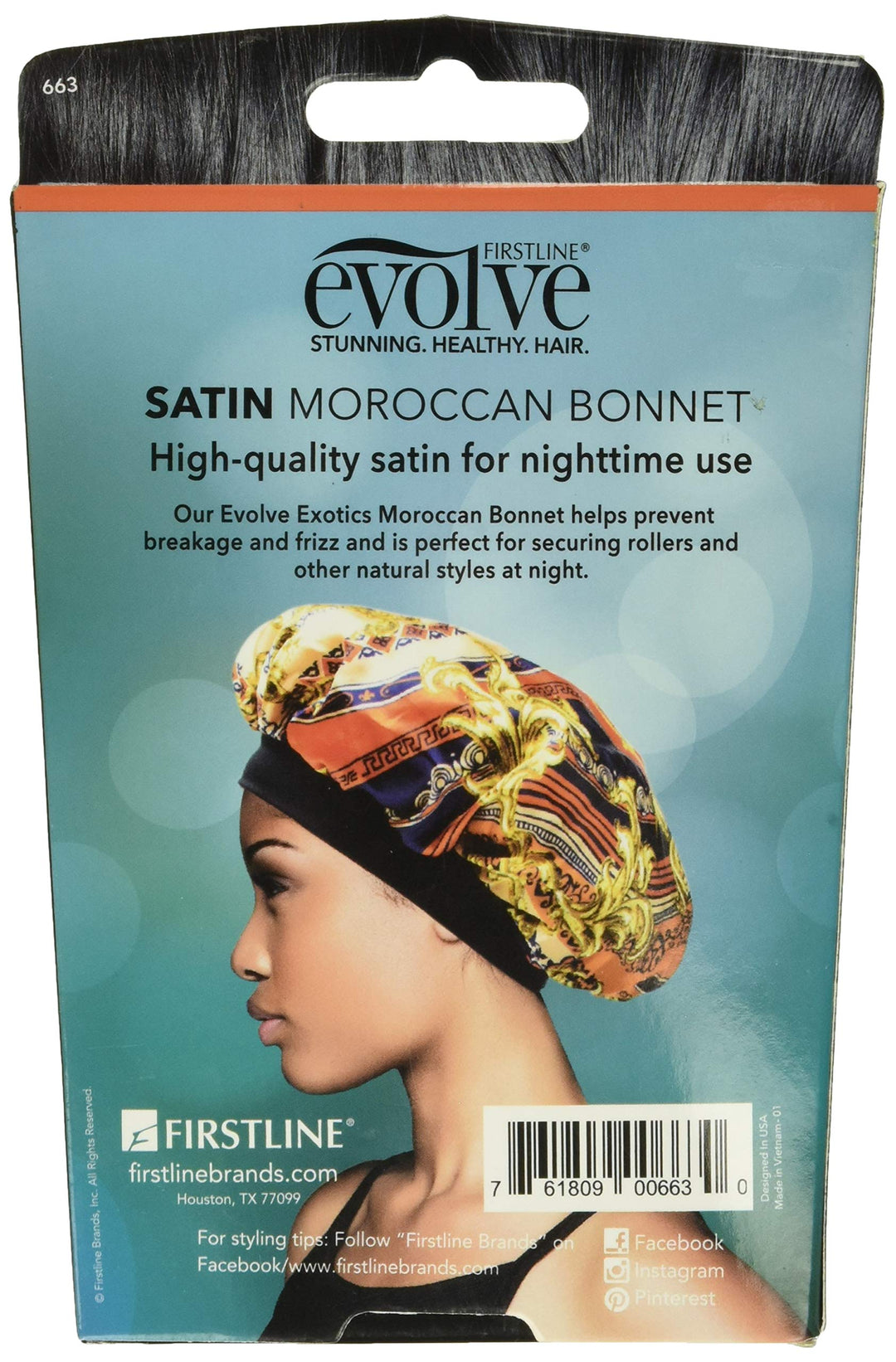Exotics Satin Bonnet Moroccan