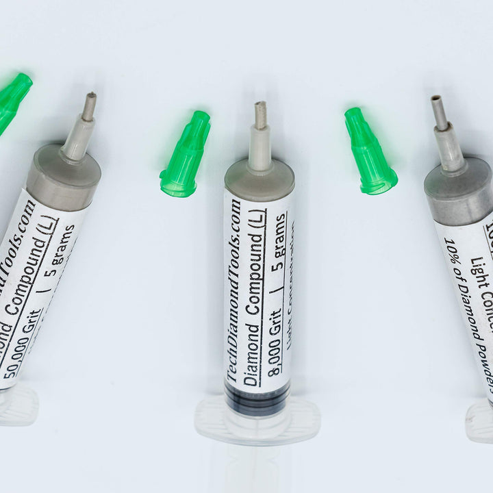 Kit of 3 Diamond Polishing Compound Polishing Paste USA Made 8000 50000 100000 Grit for Marble Glass Metal Rock Jewelry Resin Silver Gemstone with 10% of Diamond Powder