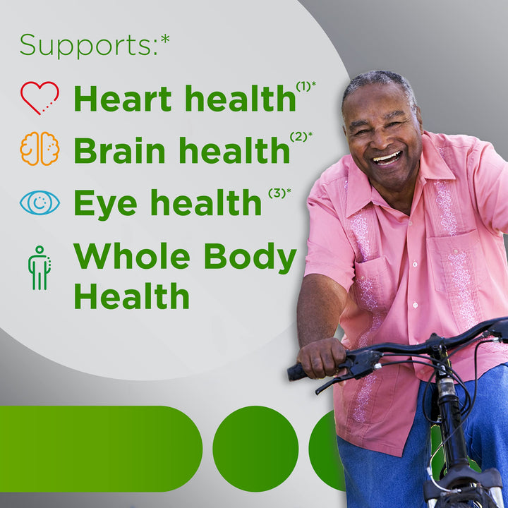 Silver Multivitamin for Adults 50 Plus, Multivitamin/Multimineral Supplement, Vitamin D3, B-Vitamins, Gluten Free, Non-GMO Ingredients, Supports Memory and Cognition in Older Adults - 80 Ct