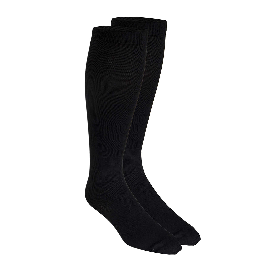 Truform Men's Knee High 30-40 mmHg Compression Dress Socks, Black, X-Large
