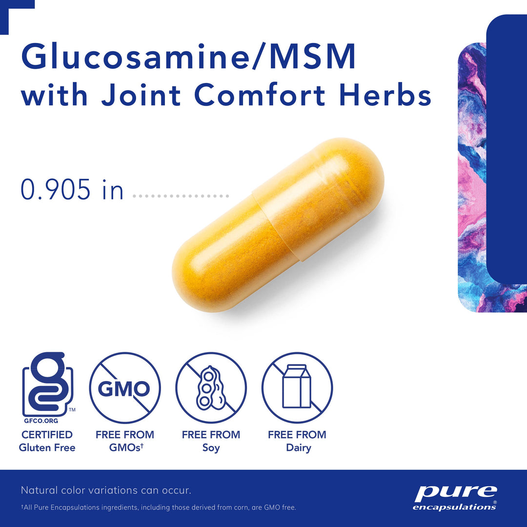 Glucosamine MSM | Supplement for Joint Support, Mobility, Comfort, Cartilage Health, and Connective Tissue* | 180 Capsules