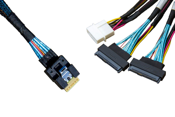 8X to 2*. Adapter,- 74pin to 2*- 68pin Cable with Power, 75CM(Broadcom MPN 05-60005-00,CBL-SAST-0953)