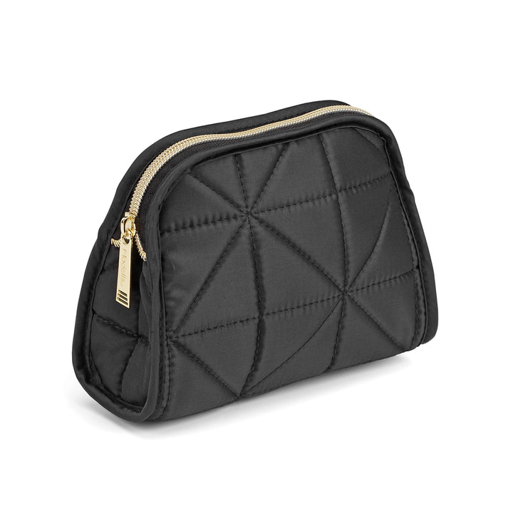 Allegro by Scunci Small Cosmetic Organizer Makeup Bag for Women and Girls, Black