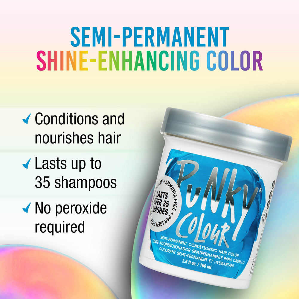Jerome Russell Semi Permanent Hair Color Conditioning, 100ml - Lagoon Blue (Pack of 1)