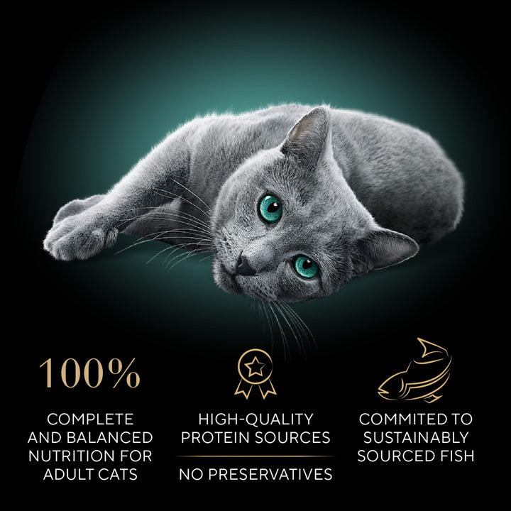 Sheba Perfect Portions Wet Cat Food Cuts in Gravy Variety Pack, Roasted Chicken Entree, With Sustainable Salmon, and Tender Turkey Entree, 2.6 oz. Twin-Pack Trays (24 Count, 48 Servings)