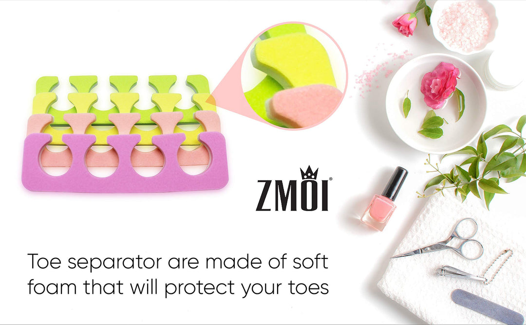 Toe Separators - Super Soft, Durable Two Tone 12 Packs