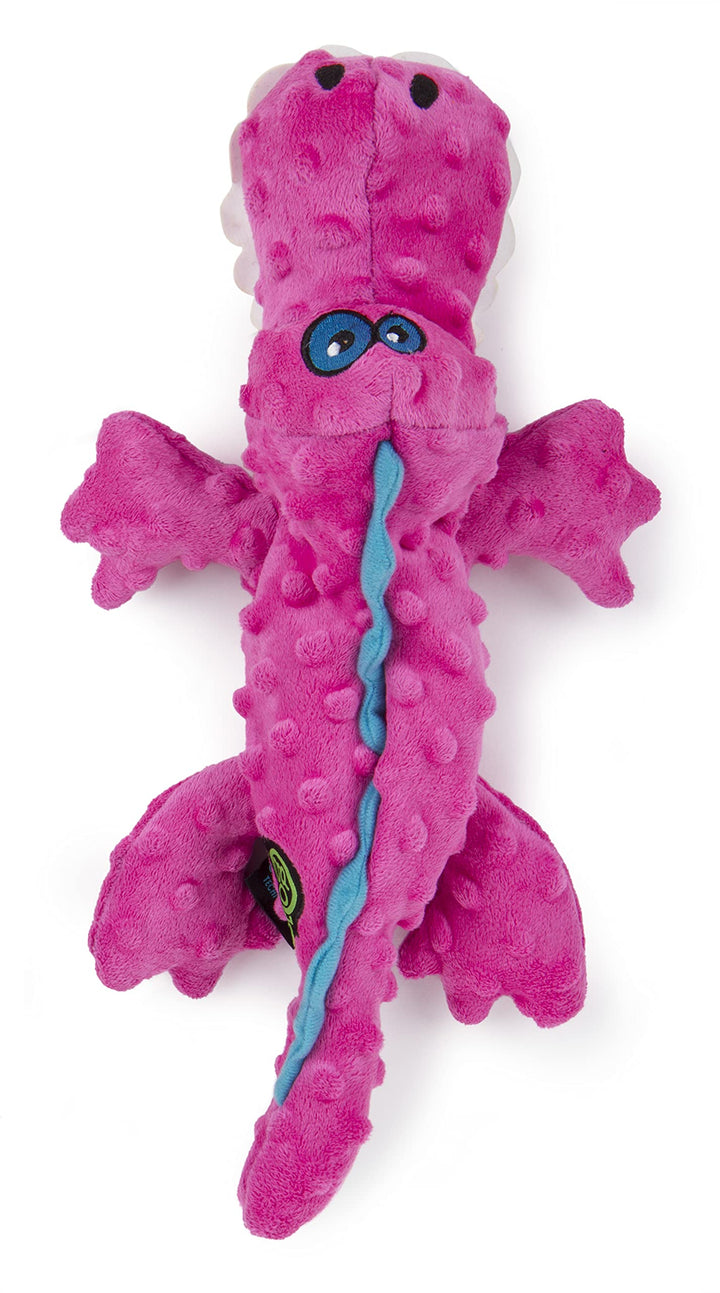 Gators Squeaky Plush Dog Toy, Chew Guard Technology - Pink, Large