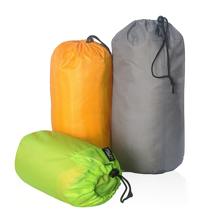 Stuff Sack Set 3-Pack (3L&5L&9L), Ultralight Ditty Bags with Dust Flap for Traveling Hiking Backpacking …
