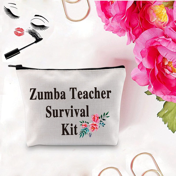 Zumba Teacher Survival Kit Makeup Bag Zumba Teacher Gift Dance Teacher Gift Teacher Bag (Zumba Teacher)