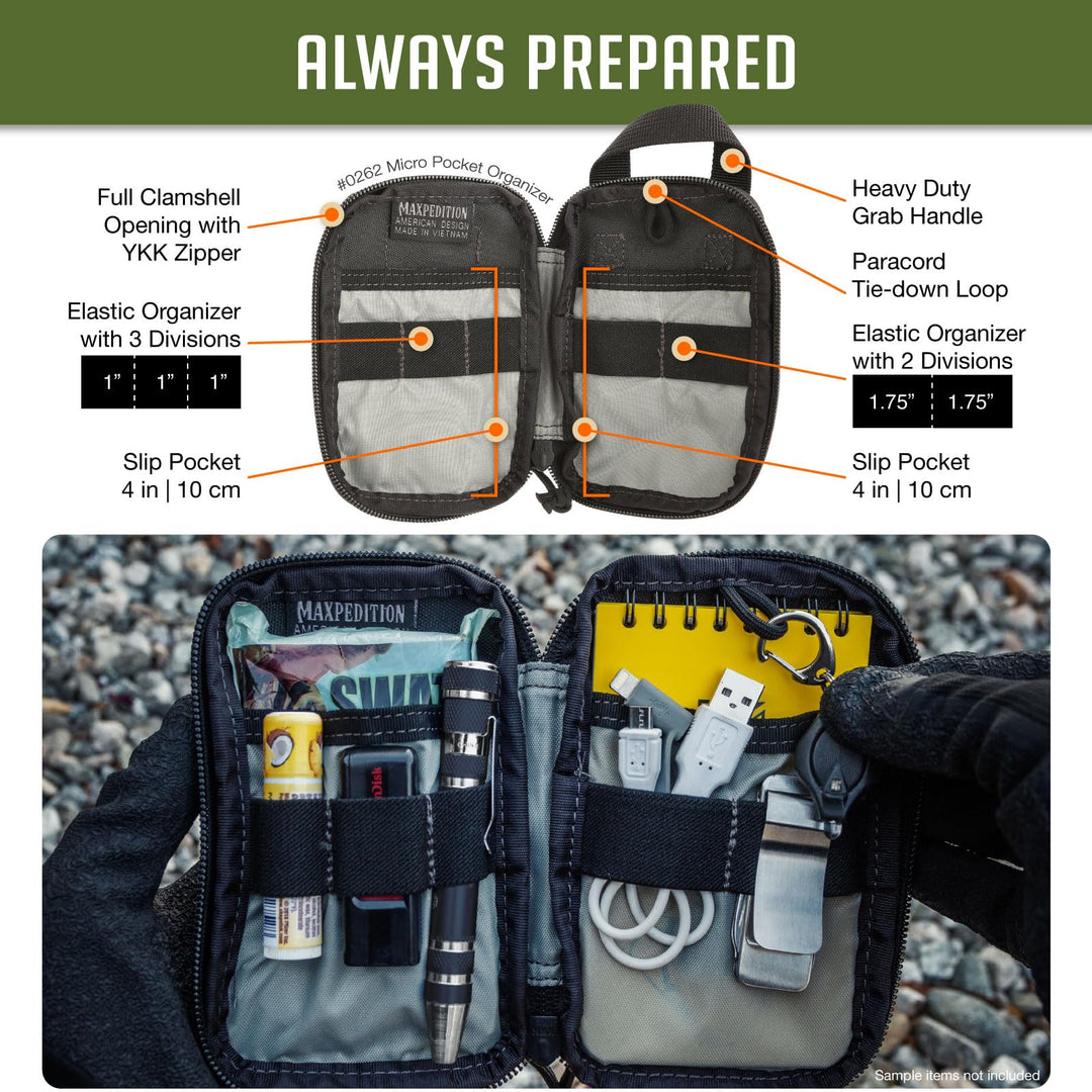 Micro Pocket Organizer (Black)