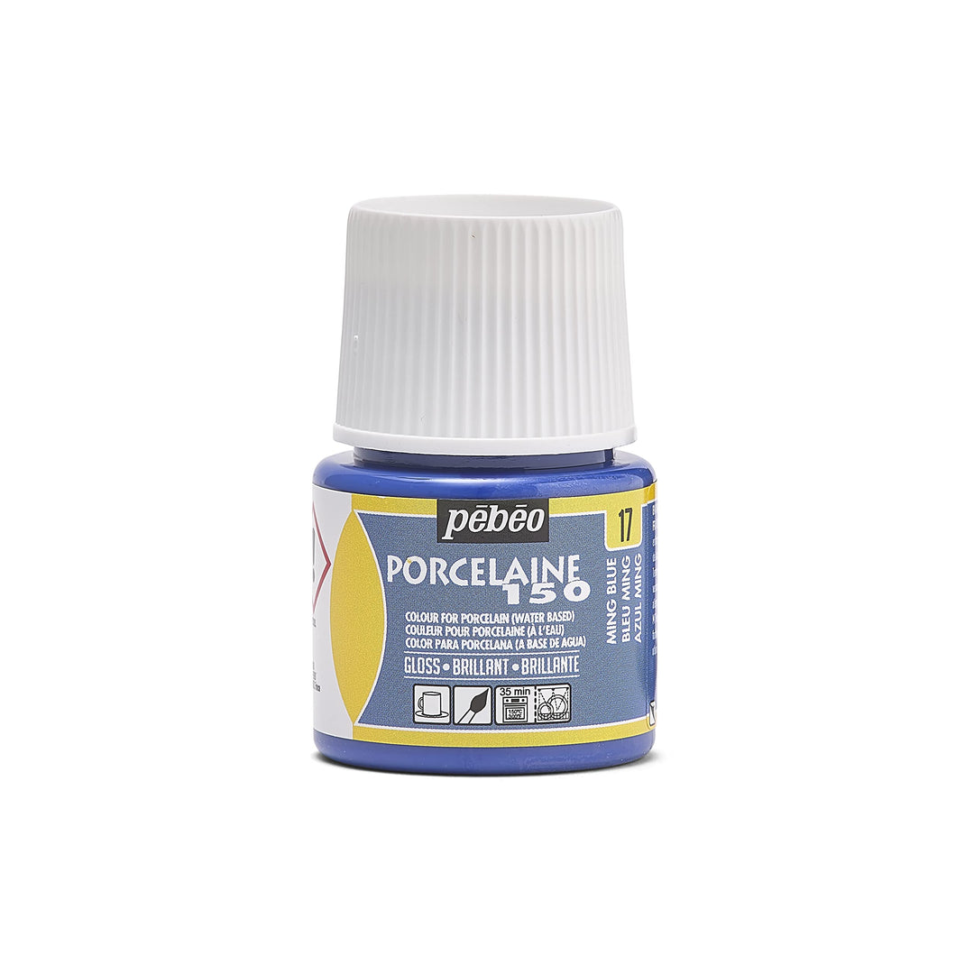Pebeo Porcelaine 150 China Paint, 45 ml Bottles, Ming Blue
