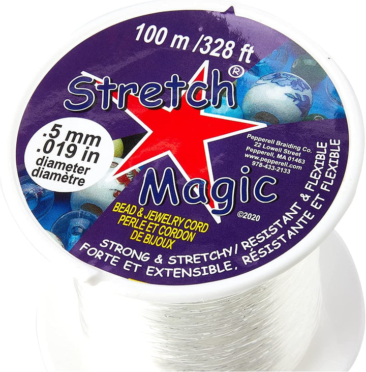 Stretch Magic Bead & Jewelry Cord .5mmX100m, Clear