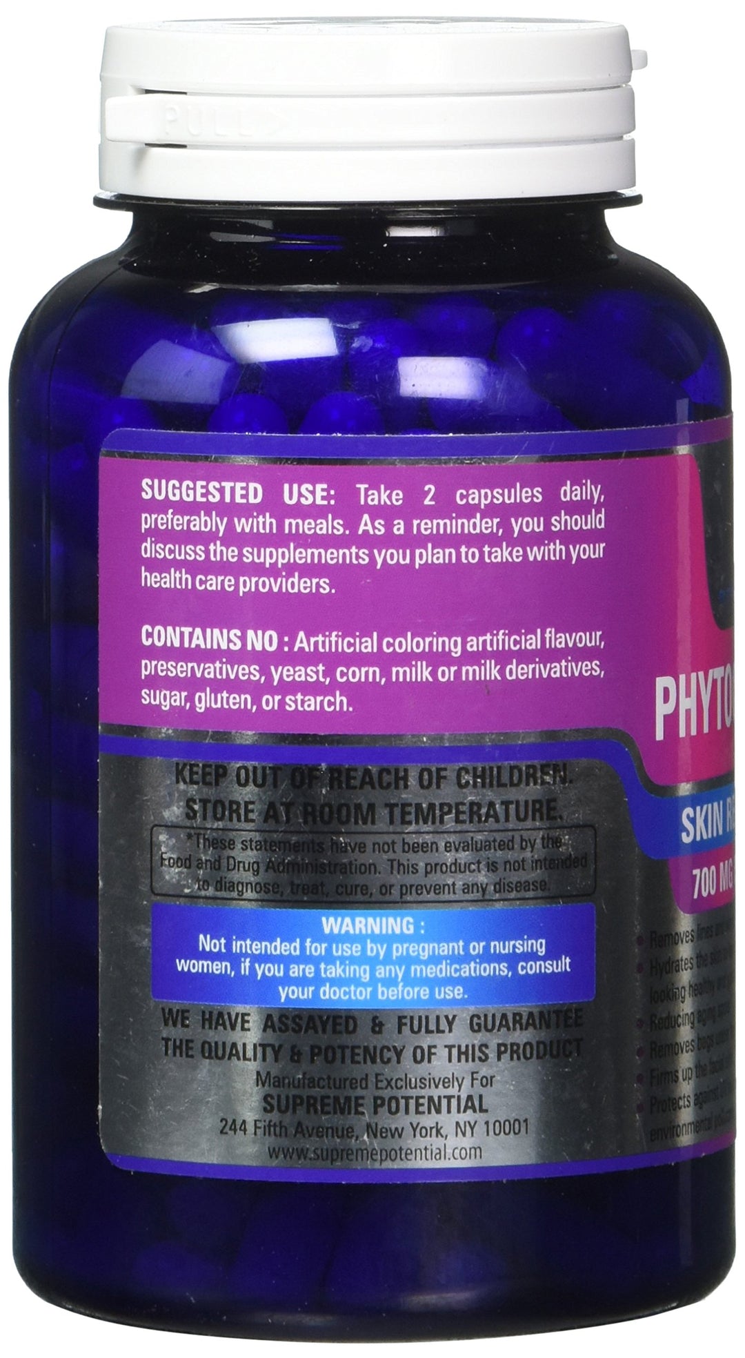 Phytoceramides, 200 Capsule Supply, 700mg Phytoceramides per Serving